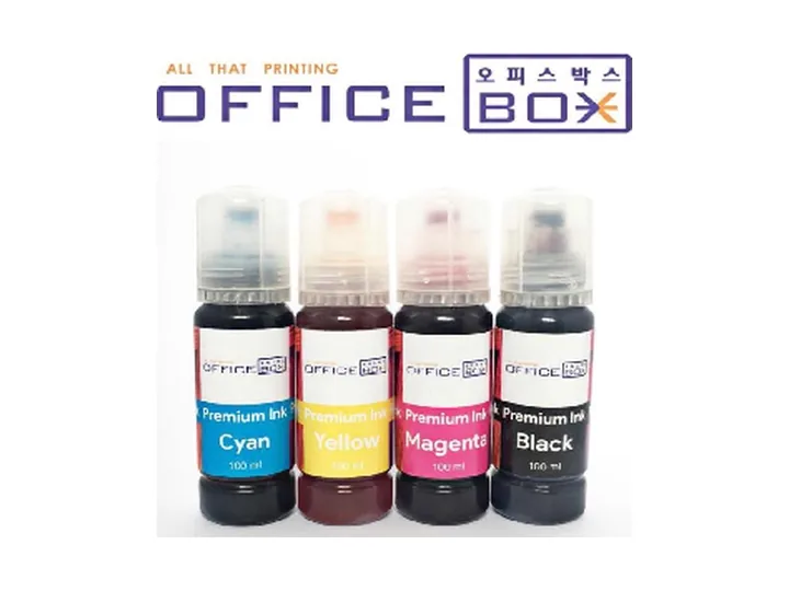 Botol Officebox Premium Ink cyan, yellow, magenta, dan black
